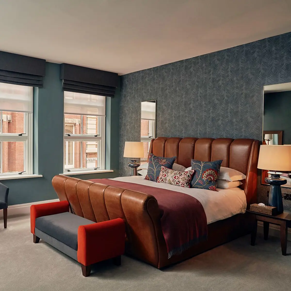 A deluxe room at Malmaison with a super-comfy bed.