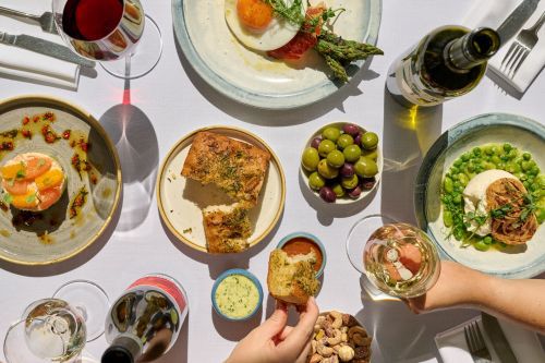 Array of food on offer at The Orangery