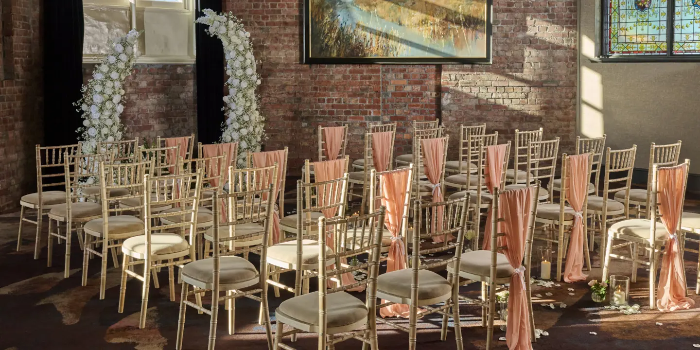 Bristol Avon Gorge ceremony set up