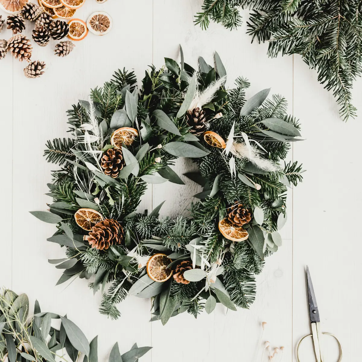 wreath making