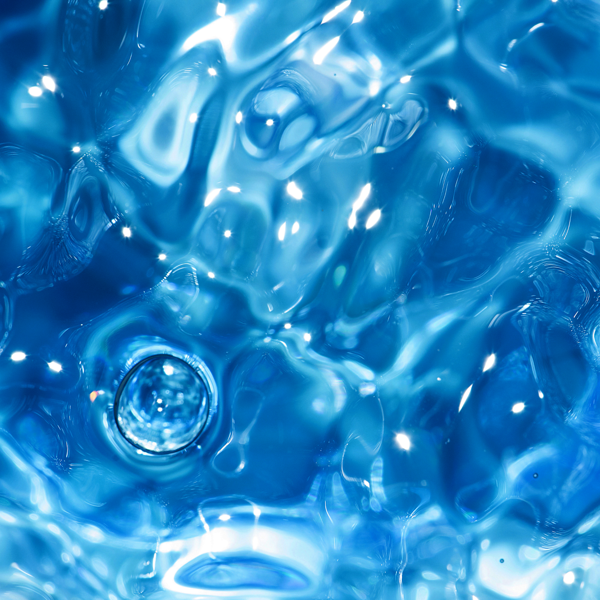 Close-up of a blue water.