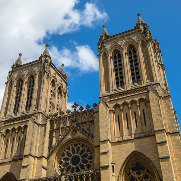 The top half of a cathedral 